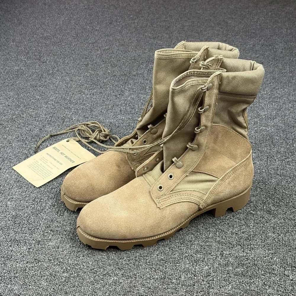 RO-Search 99048 Hot Weather Desert Combat Boots Coyote Tan Military NOS Mens 10R